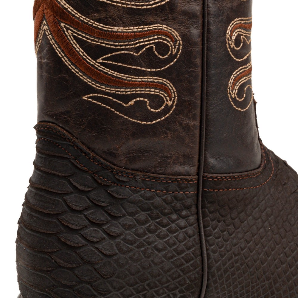MEN'S VIPER PYTHON TRIBUTE LEATHER COWBOY BOOTS – HANDCRAFTED WESTERN RODEO BOOT