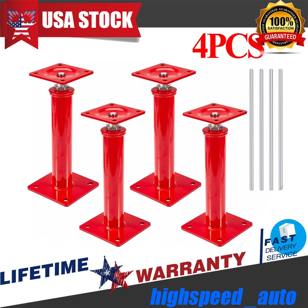 Universal Adjustable House Jacks for Leveling Crawlspace Cellar Ceiling 4Piece
