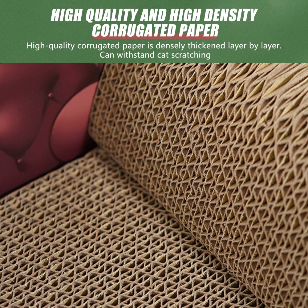 Cat Scratcher Stackable Sofa Design Dust-Free Corrugated Paper Two Tier Durable