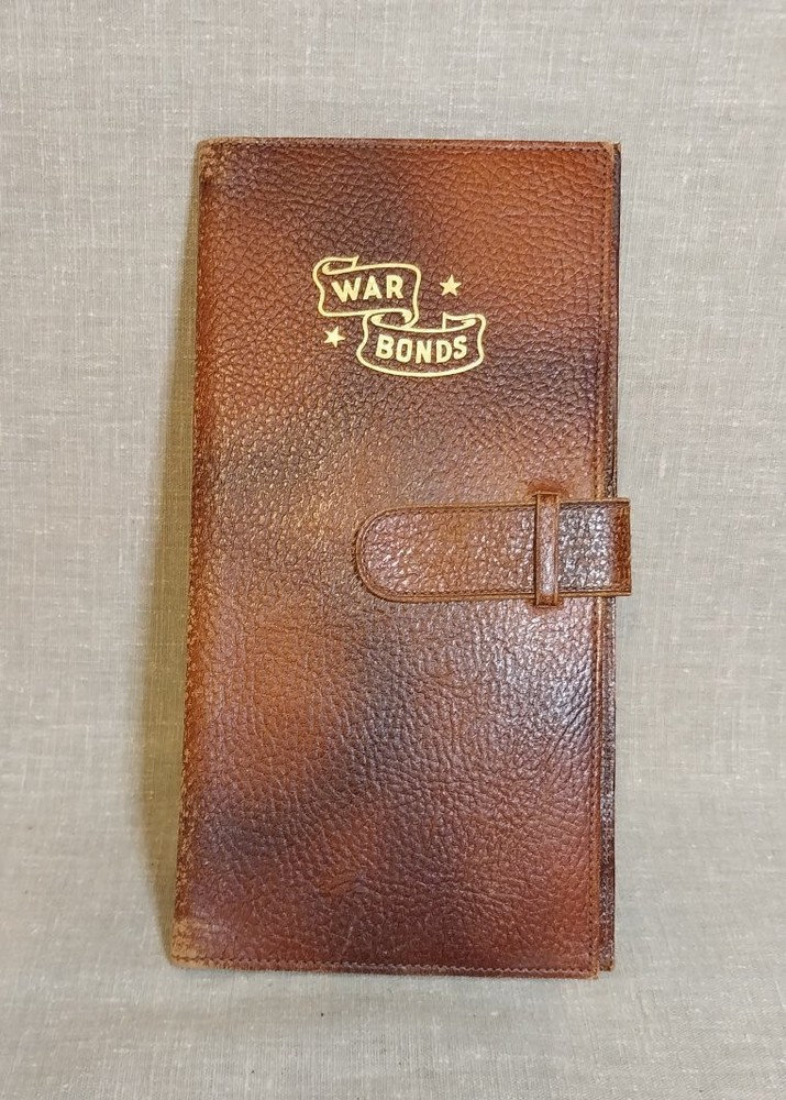 WWII Leather War Bond Folder