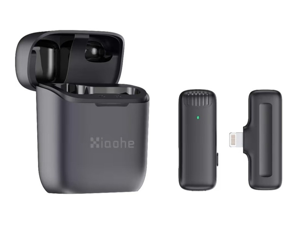 Wireless Vlogging Lapel Lavalier Microphone For iPhone Lightning Connector