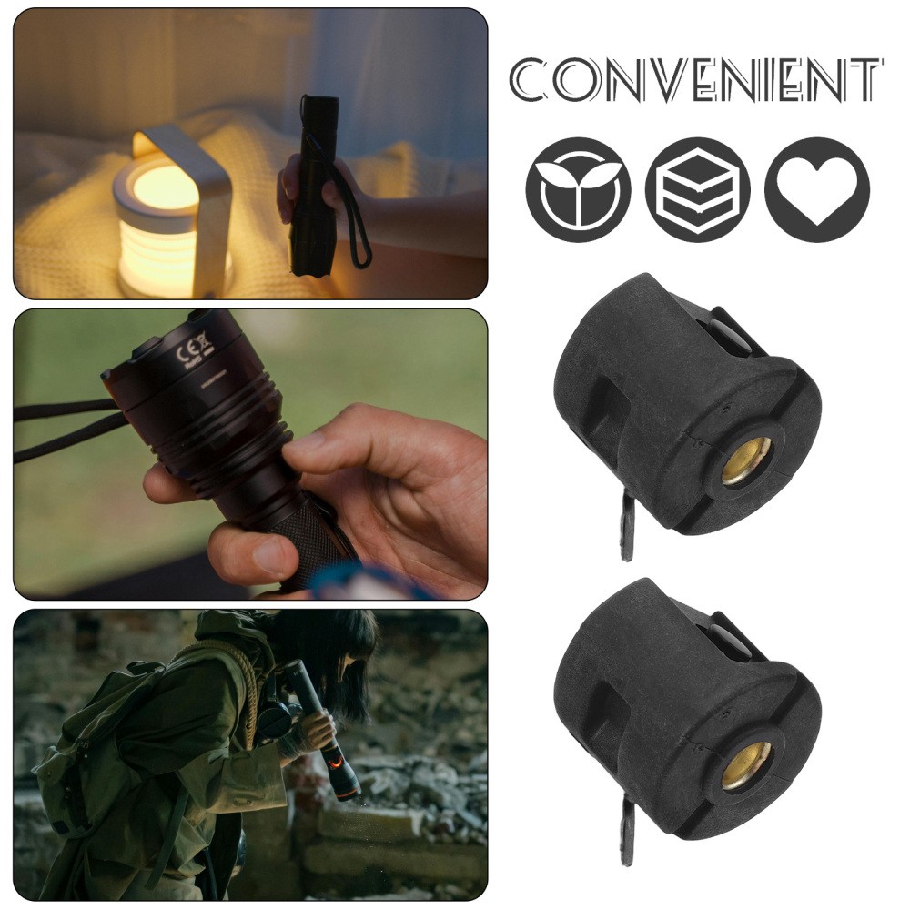 12 sets Outdoor Flashlight Button Cap Miniature Switch End Cap Waterproof Metal