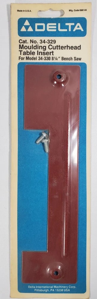 Delta 34-329 molding cutterhead table insert