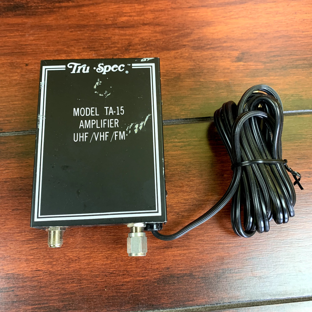 Tru-Spec Model TA-15 Amplifier UHF / VHF / FM ***UNTESTED***