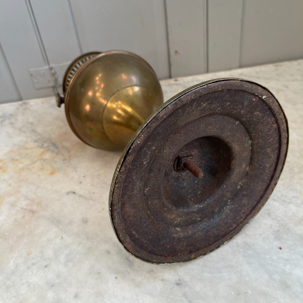 Antique brass paraffin lamp