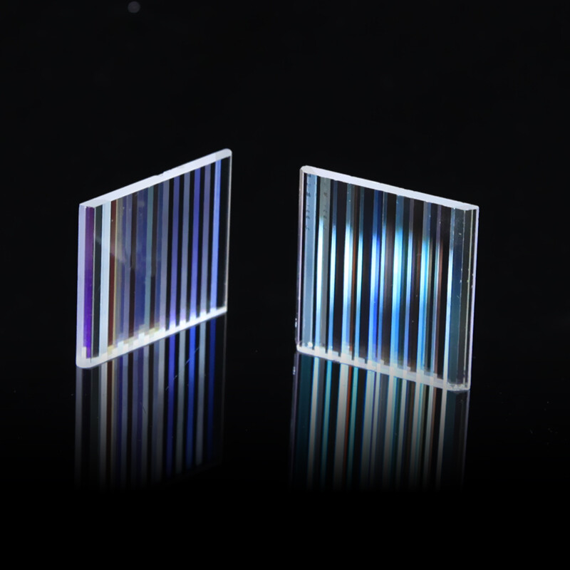 Defective Colorful Grating Square Optical Lens Stage Light Decoration Filter10PC