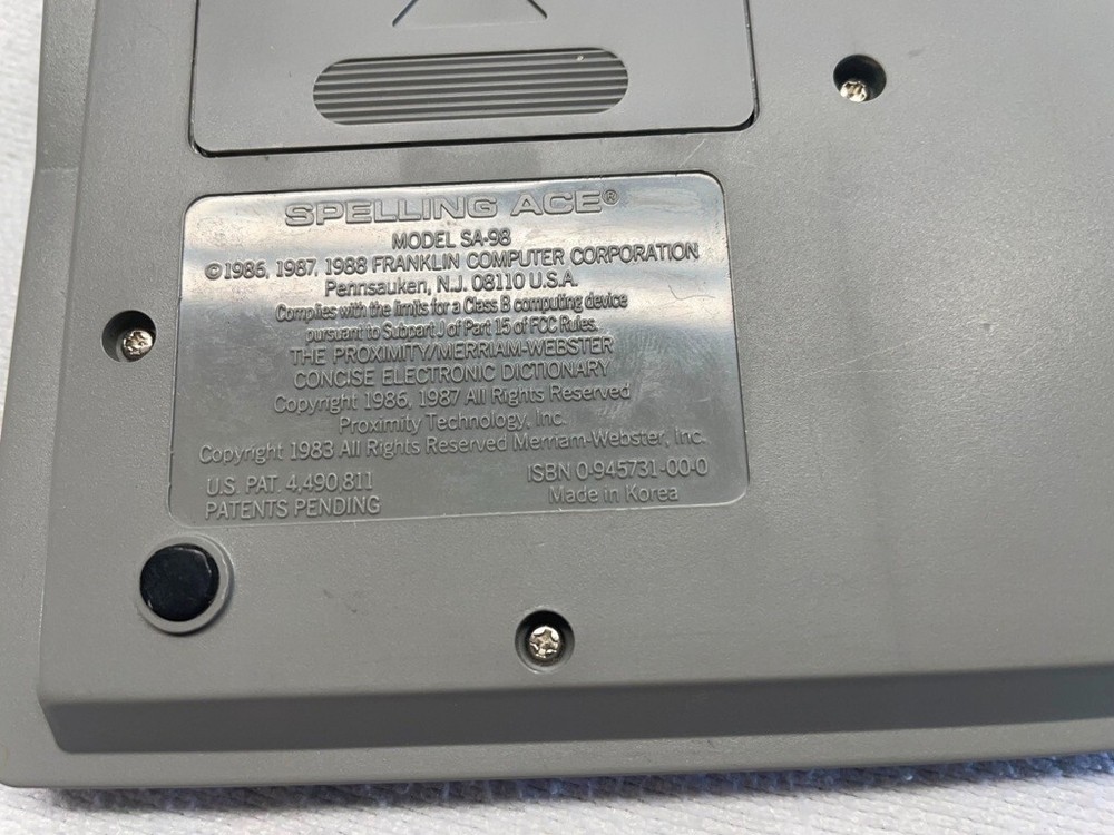 Franklin Spelling Ace Computer SA-98 Vintage