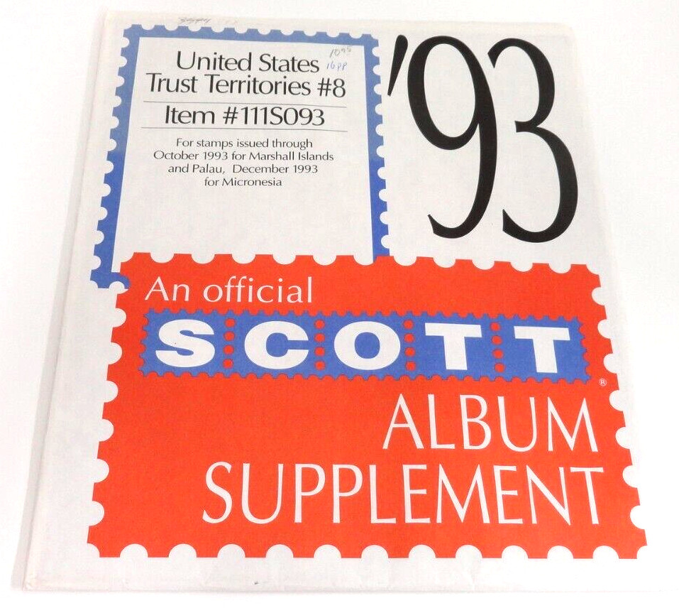 Scott 1993 United States Trust Territories Stamp Album Supplement #8 111S093 NOS