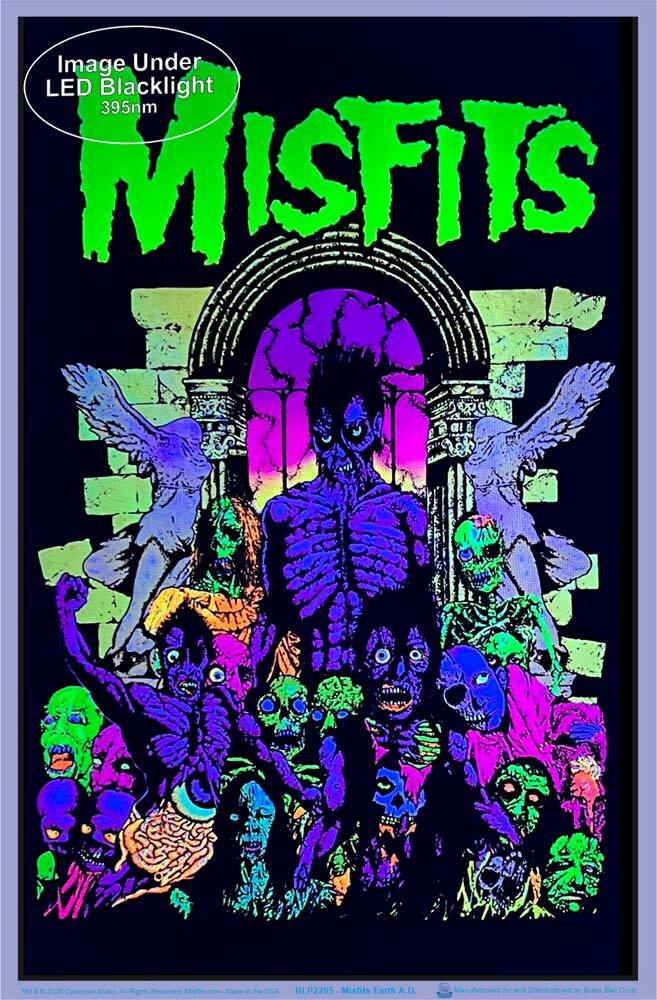 Misfits Earth A.D. Blacklight Poster 23" x 35"