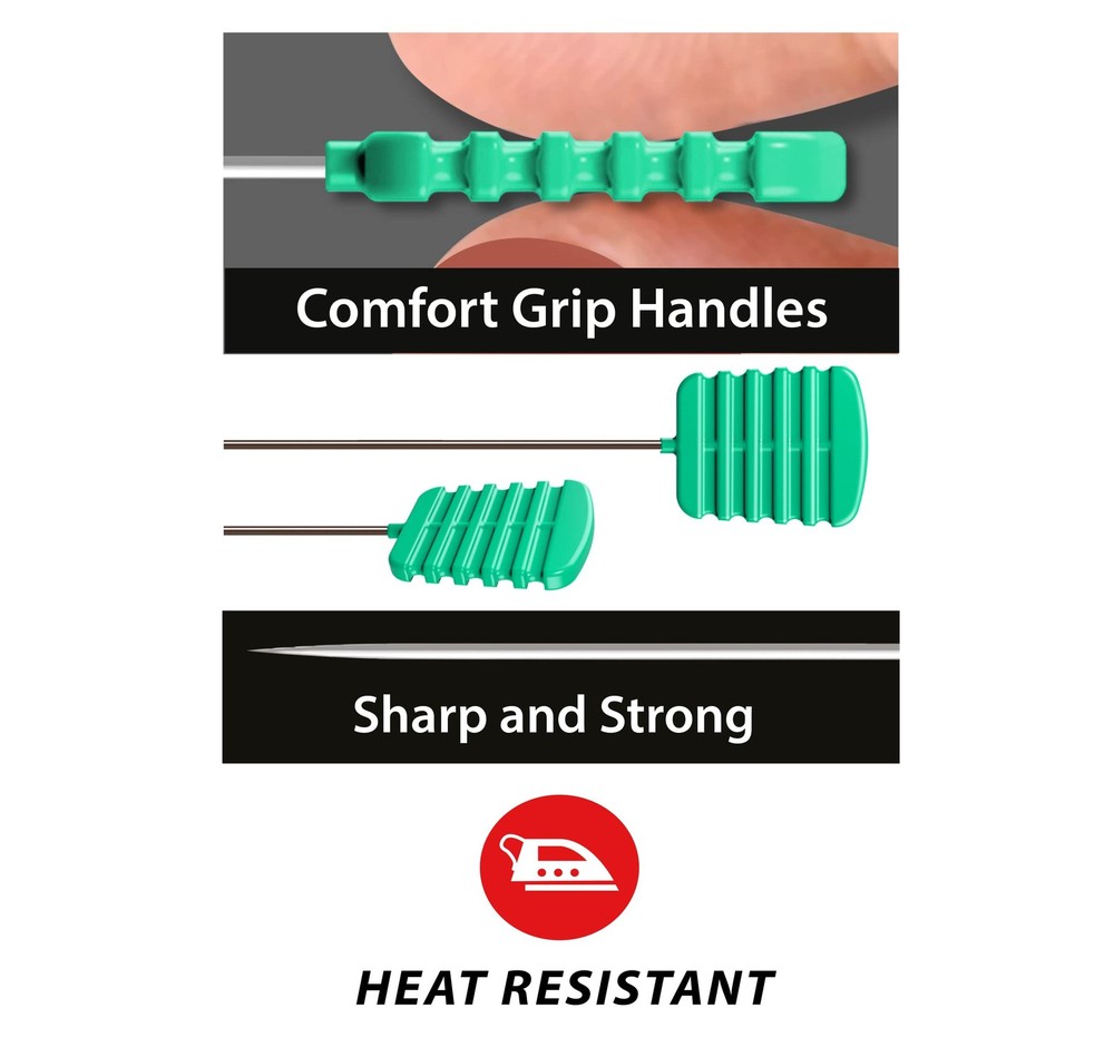 Taylor Seville Magic Flat Head Patchwork Extra Long Fine .5 50PCS