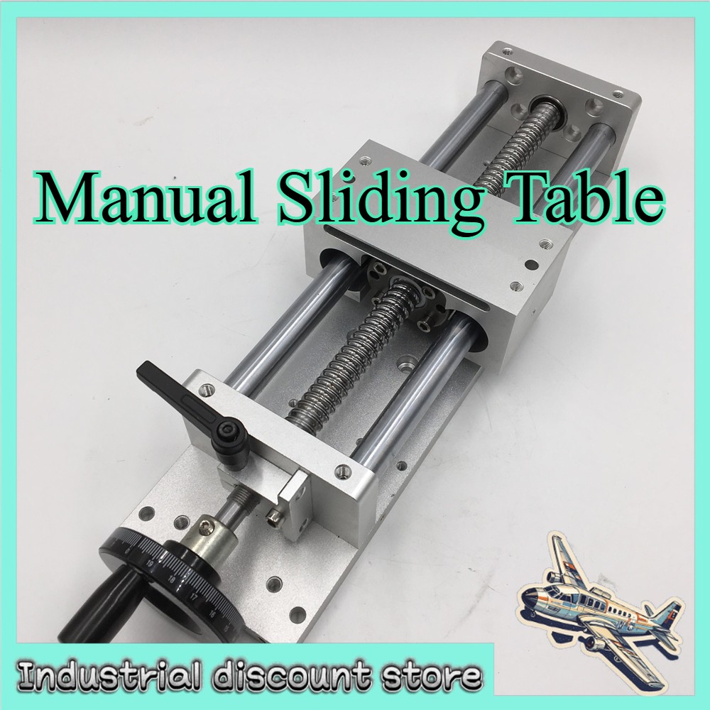 CNC Slide Ballscrew Linear Stage Actuator Module 100mm TH16 Manual Sliding Table