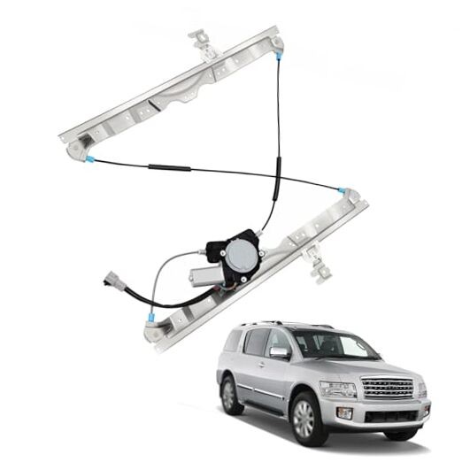 Front Left Driver Side Power Window Regulator with Motor Replacement for QX56