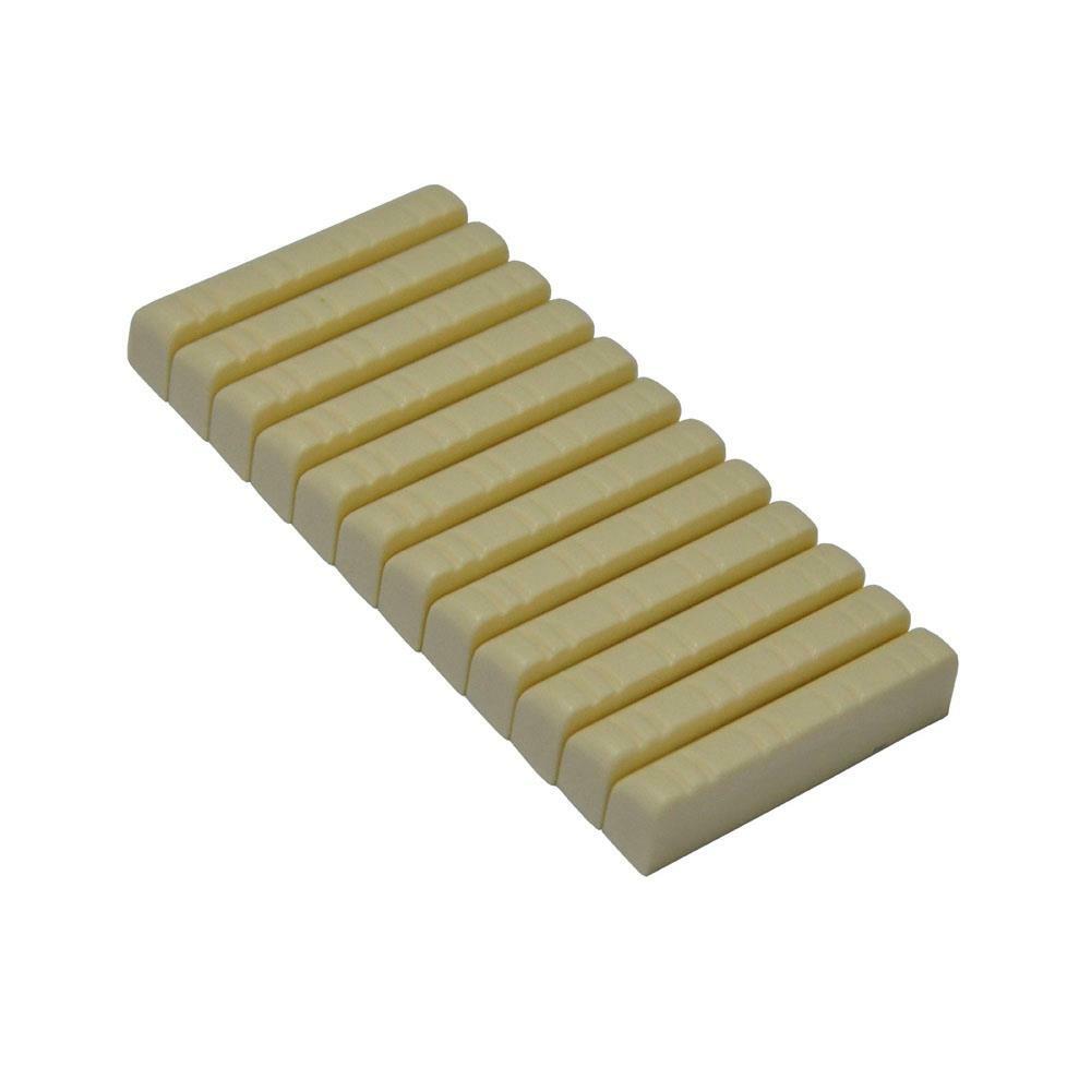 20pcs Mandolin 8-String Slotted Upper Nuts Plastic Ivory White
