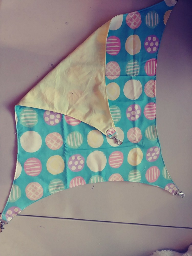 Ferret Large Hammock - Colorful Easter Dots Pattern - 15" x 17"