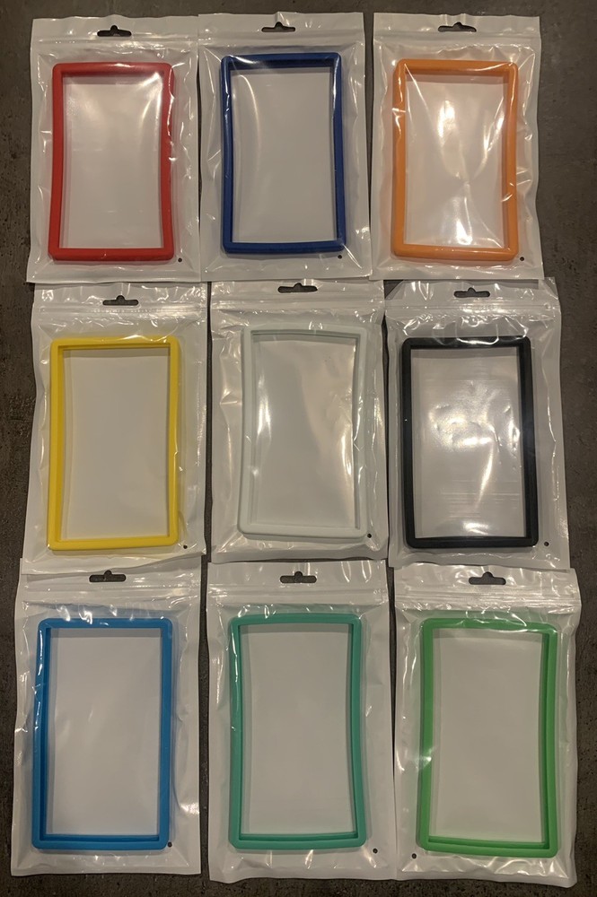 PSA Card Slab Bumper Guard Protector Lot - TPU - 9x Solid Colors