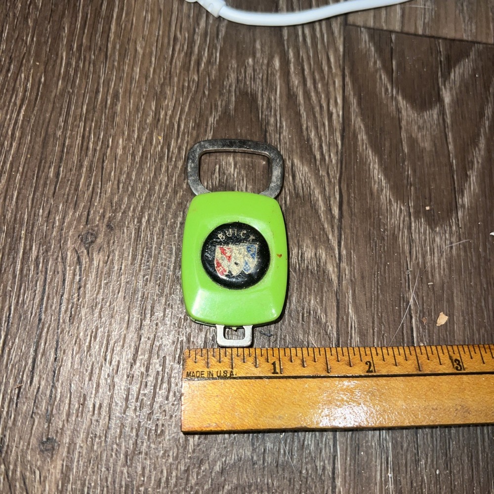Vintage Buick Keychain Green Plastic