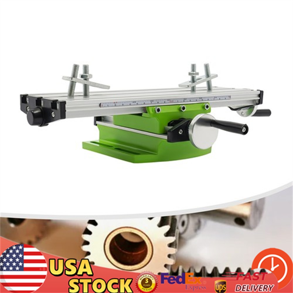 Cross Slide Drill Press Bench Axis Mill Machine Work Table Compound Vise Vice