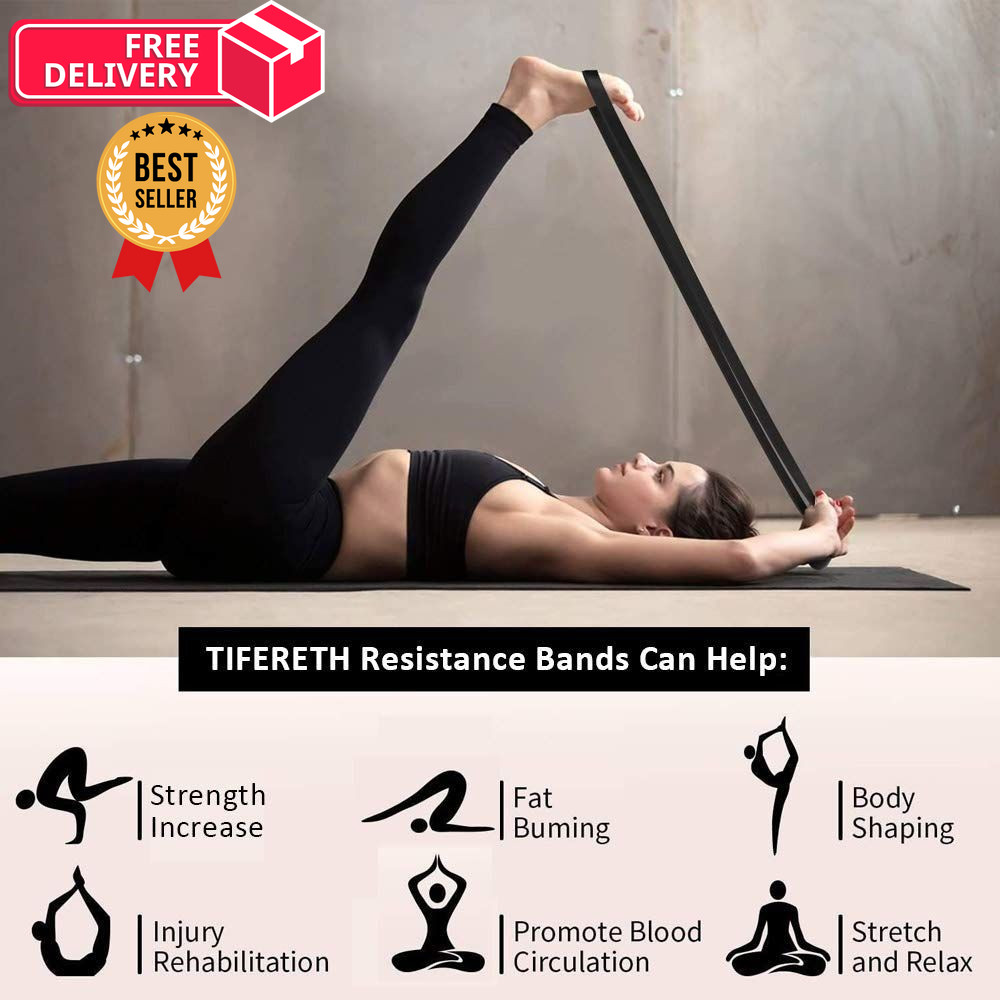 Pull-Up Bands Resistance-Bands Exercise-Bands - Pull up Black (25-65lbs)