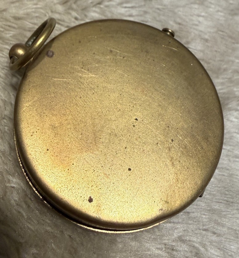 MARITIME, GERMAN BRASS HAND HELD MINI COMPASS