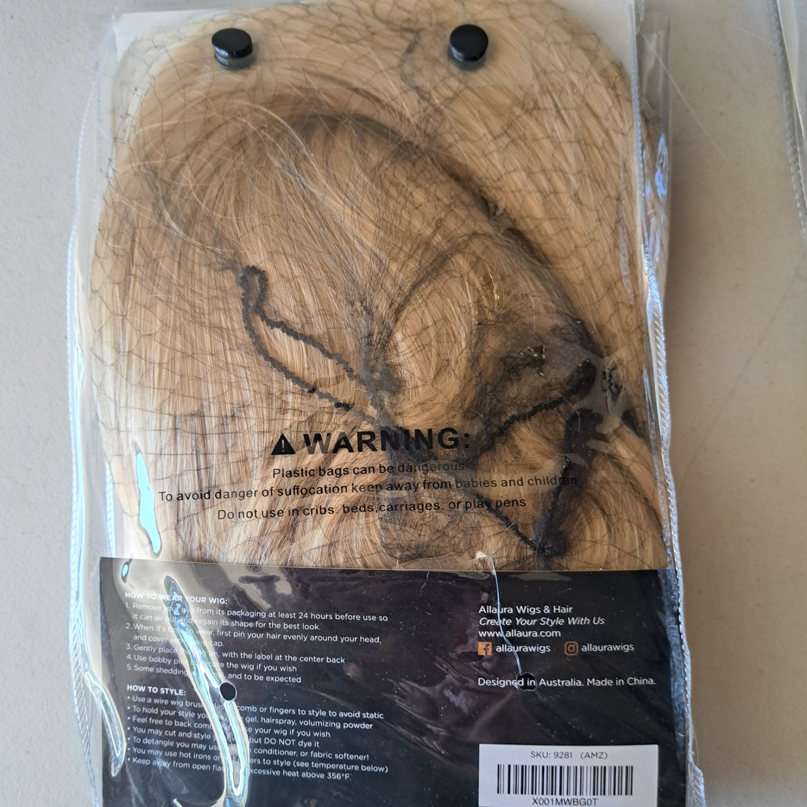 Waynes World Duo Wig Costume Garth & Wayne Cosplay NWT