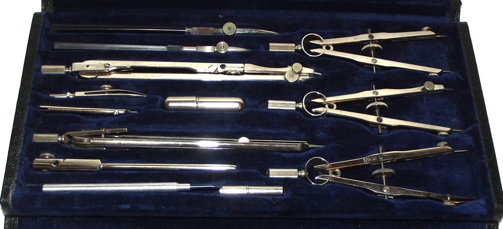 K&E Doric Engineering Drafting Set Apollo 9626C Made in Germany - Complete VGC
