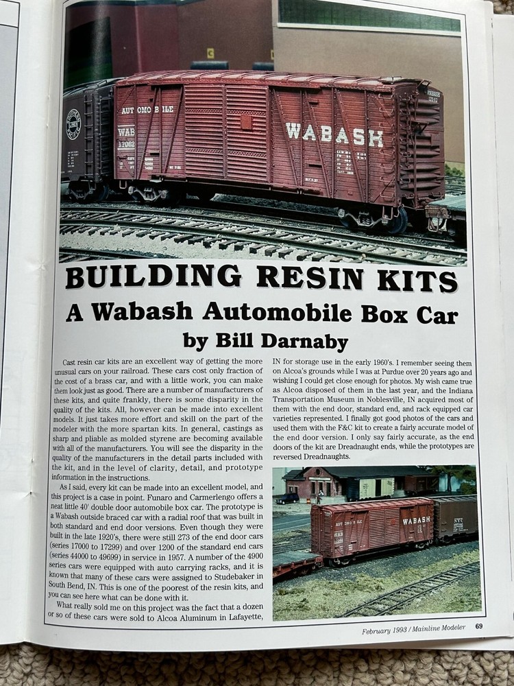 1993 Mainline Modeler Magazines