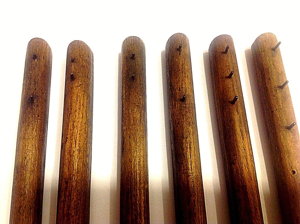 Antique 6 Wood Scribe Inserts 9 1/2 - 10" long