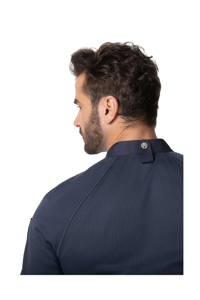 Chef Works mens Varkala Chef Coat Large Grey