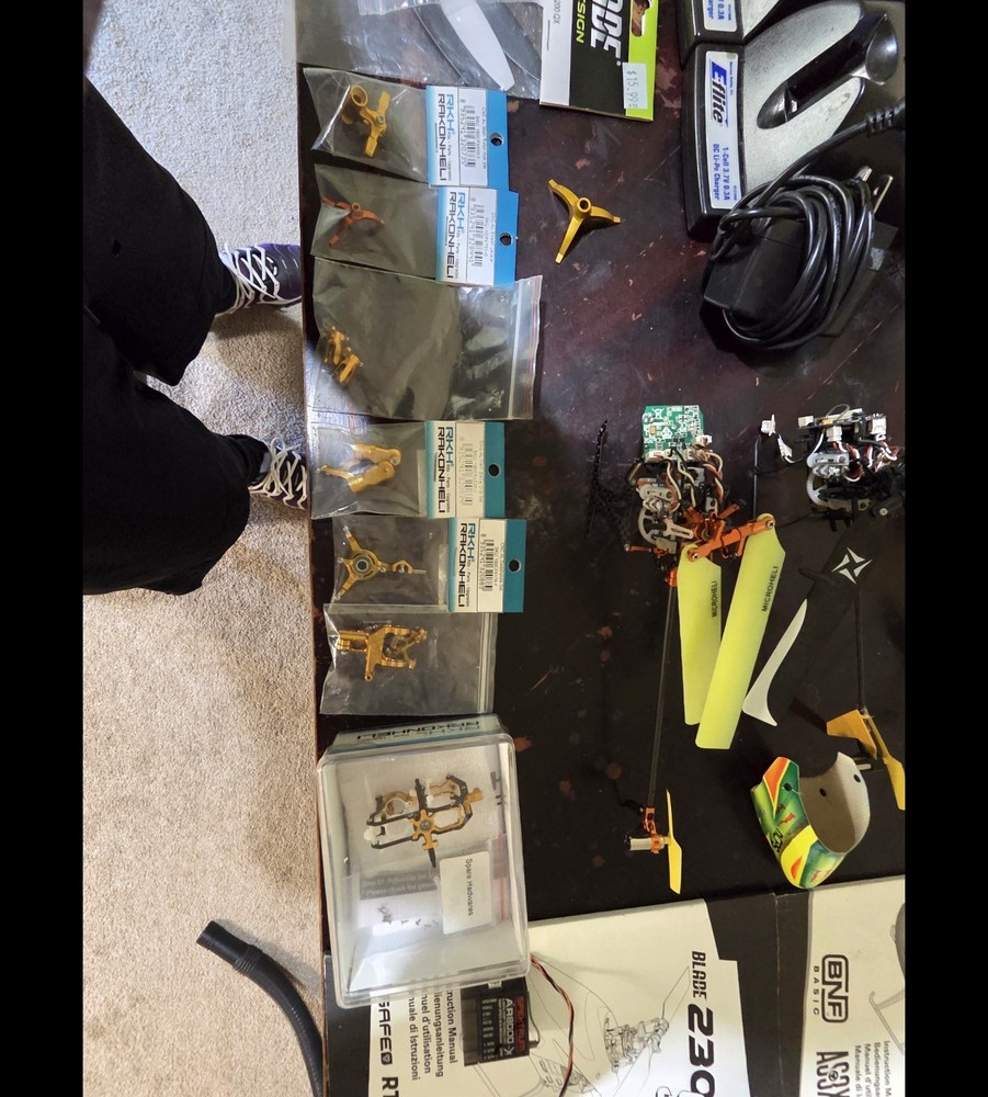 Blade RC helicopters used