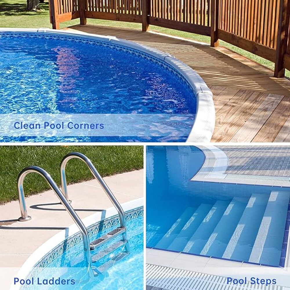 Pool Cleaning Brush Head 18" - Reinforced Frame, Efficient Debris Removal