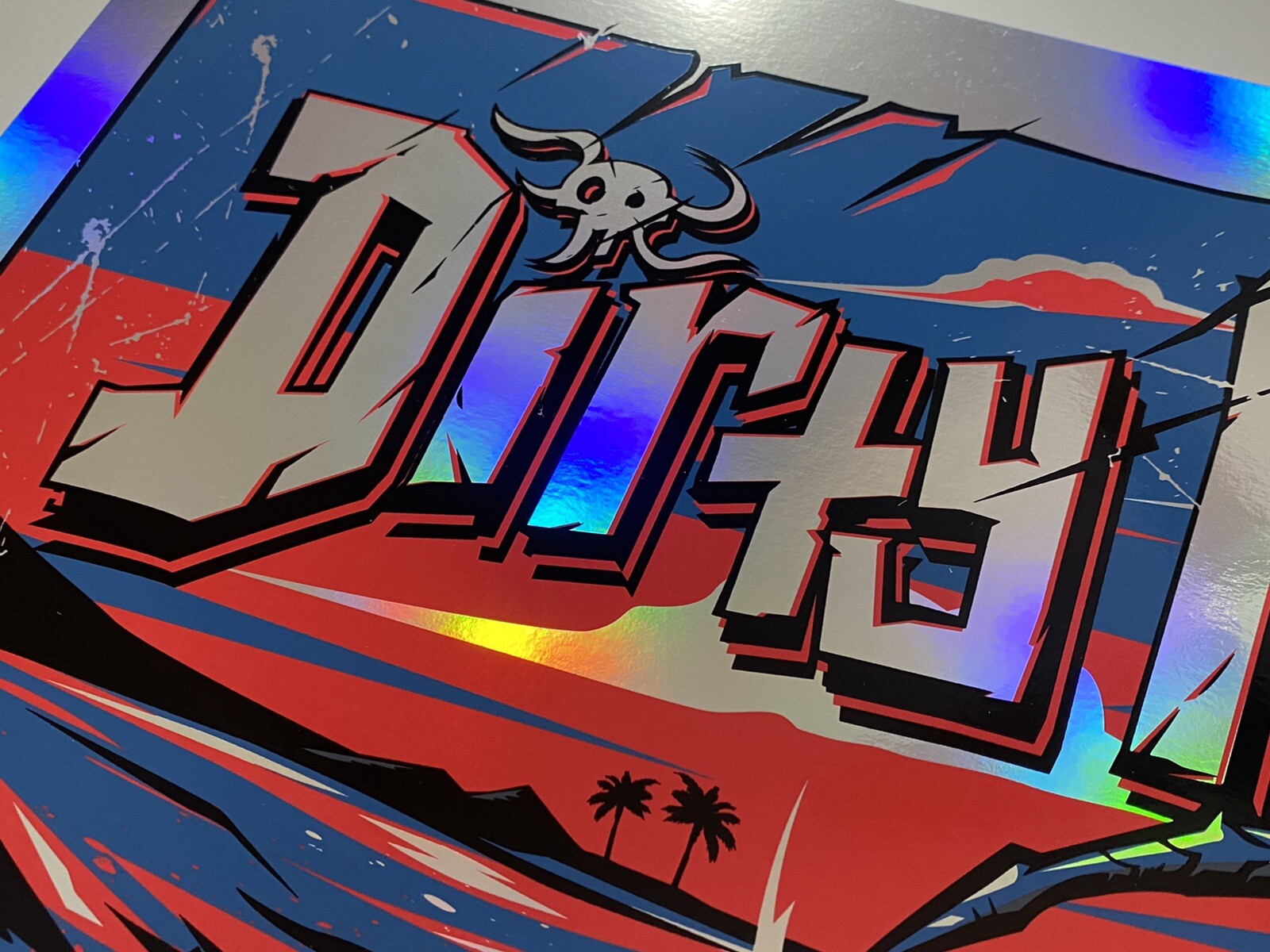 Dirty Heads Poster Cali Vibes 2/18/23 Rainbow Foil Silkscreen Official S/N X/10!