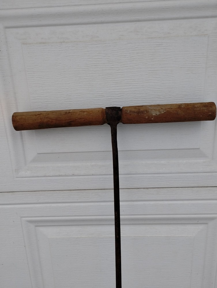 VINTAGE COAL MINING TNT / DYNAMITE DRILL BIT HAND POWERED, 52" LONG