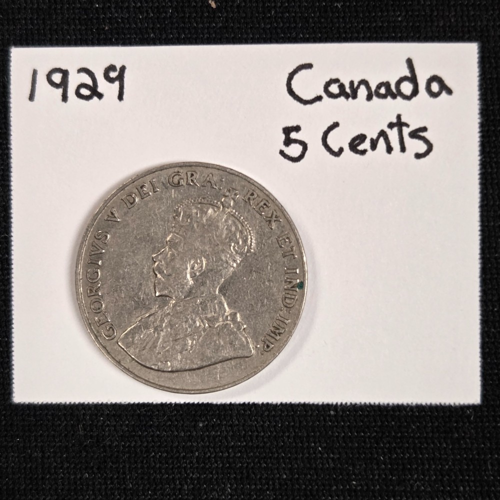 1929 Canada 5 Cents