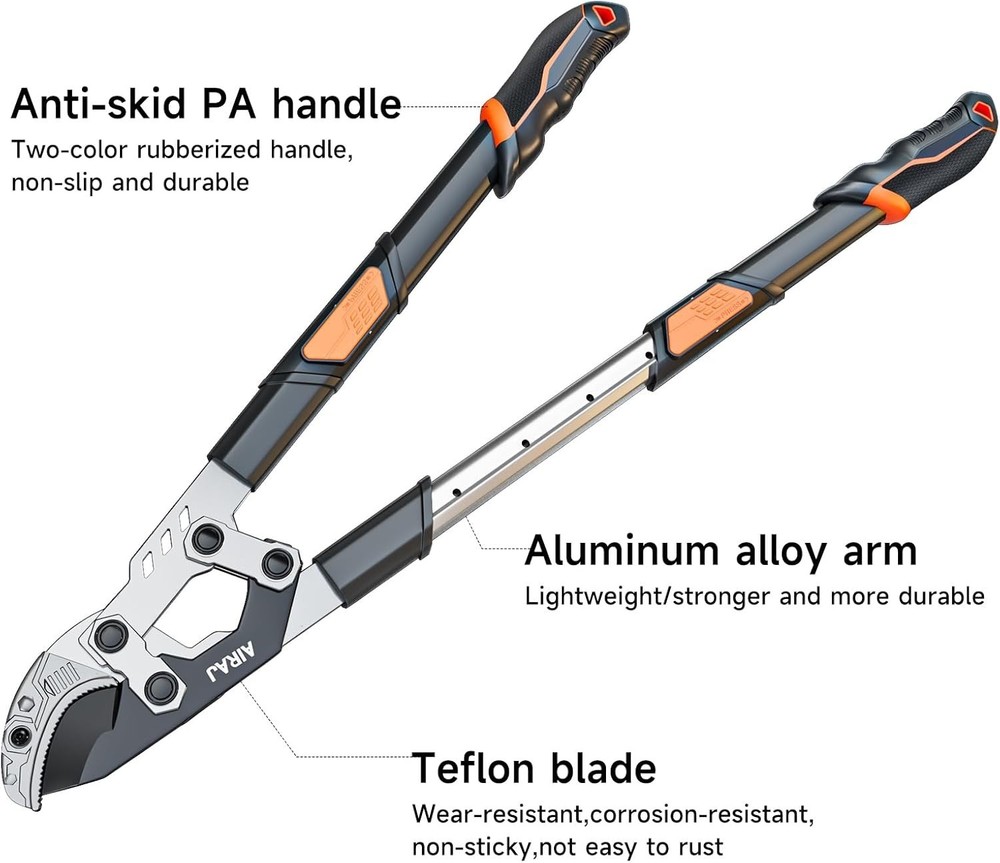 Extendable Handles Anvil Lopper Tree Trimming Branches Cutter Lightweight Tool