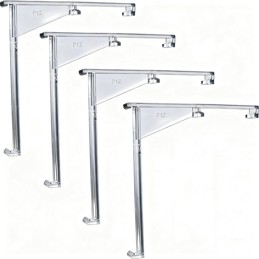 4pcs Valance Clips 3.5 Clear Vertical Blind Retainer