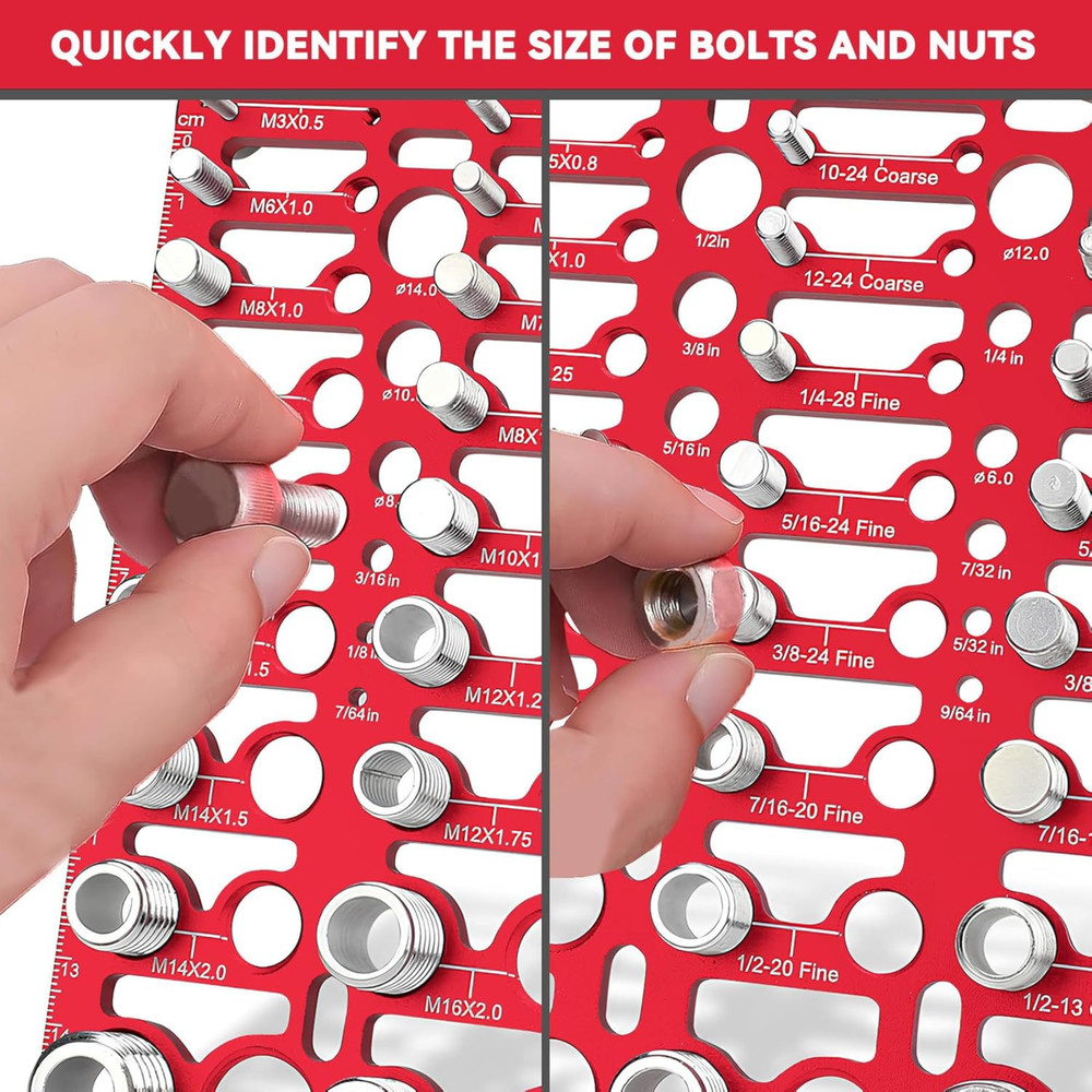 55 Nut and Bolt Thread Checker Thread Checker Standard and Metric