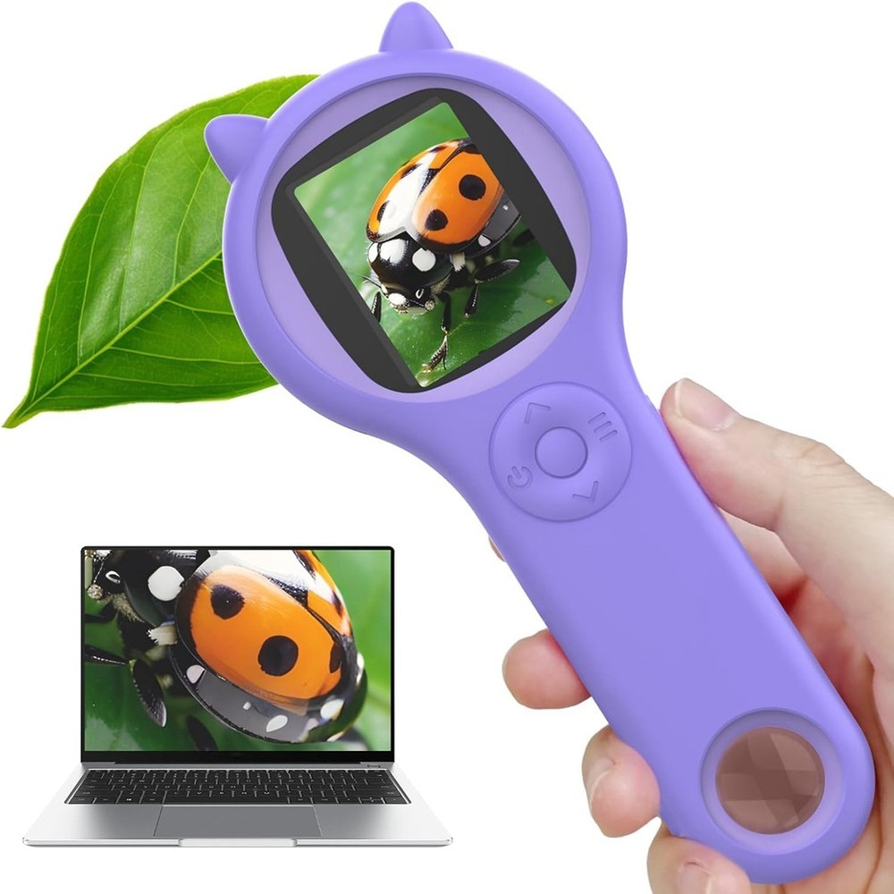 Microscope for Kids - Portable Handheld Magnifying Glass Digital Microscope3544