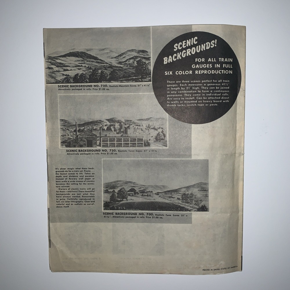 1948 Skyline Train Accessories Catalog 133Q