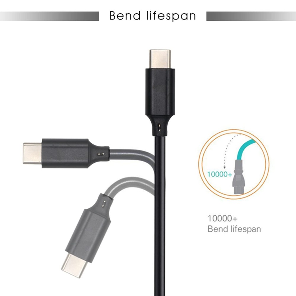 wininks Type-C to DC Power Cable - 3ft 12V USB-C PD 12V, Black