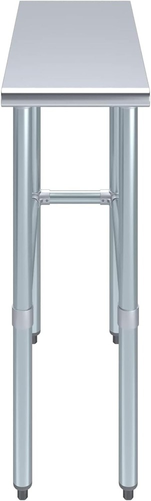 Stainless Steel Work Table Open Base Utility Work Table 30" x 15" (deep x long)