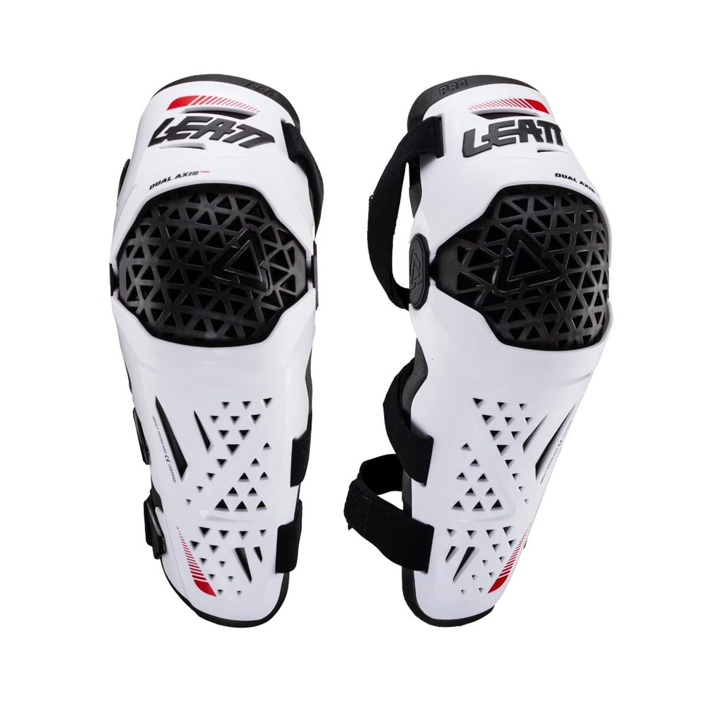 Leatt Knee & Shin Guard Dual Axis Pro White #S/M