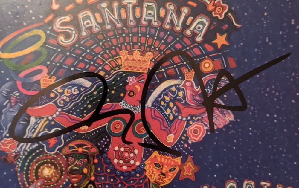 CARLOS SANTANA signed autograph 'SMOOTH' cd single (Rob Thomas)