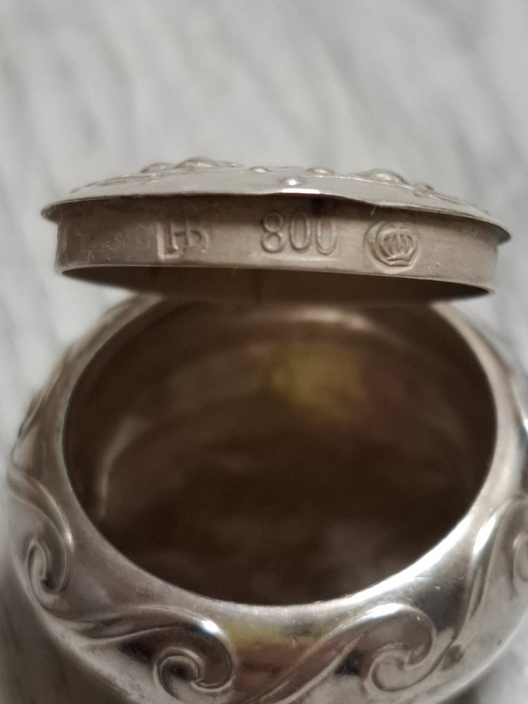 Vintage Silver Snuff Box Pendant