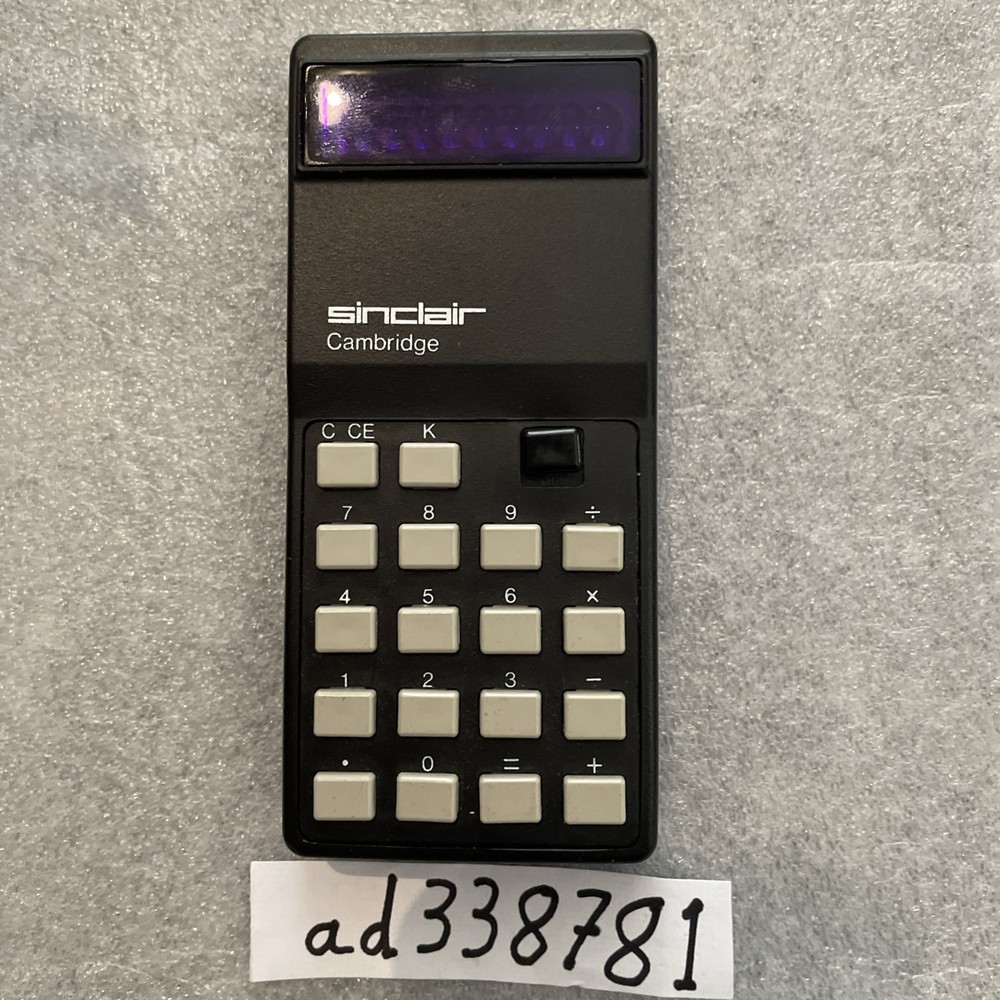 Sinclair Cambridge Calculator Full working order with case