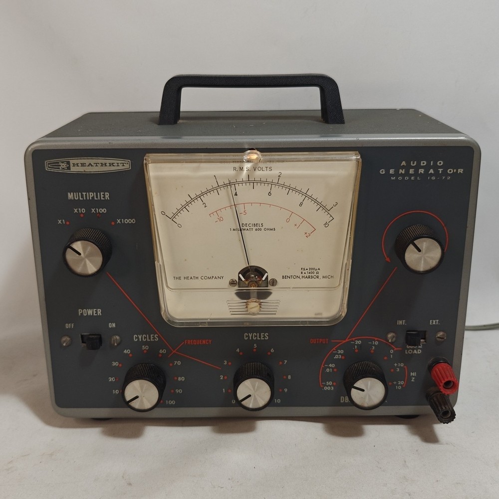 Heathkit IG-72 Audio Signal Generator Model IG-72 Working See Description