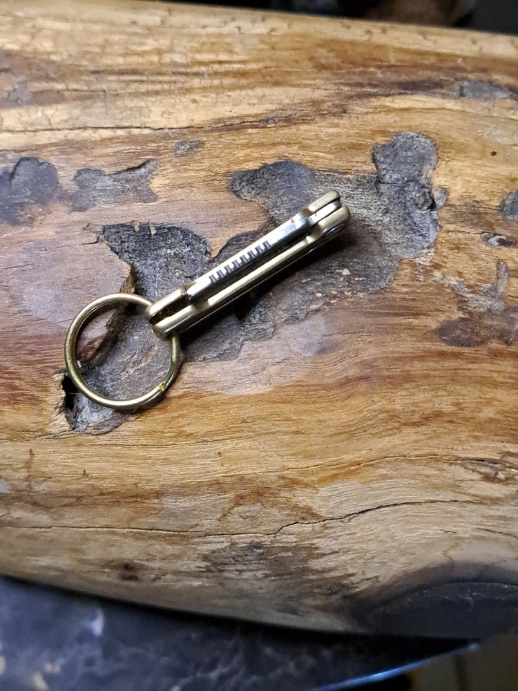 Super Mini Brass Keychain Knife