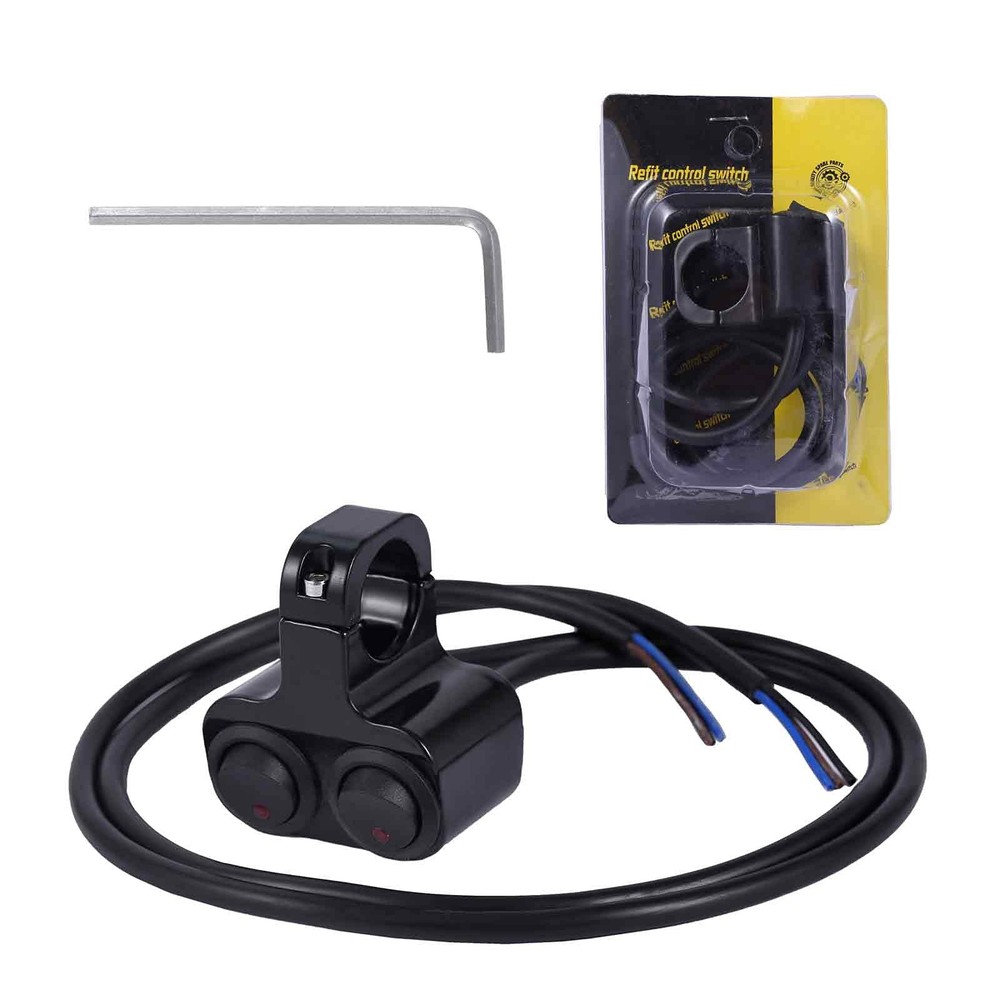 Waterproof Motorcycle ATV 7/8″ Light Bar Switch，Handlebar Double Control Kill...