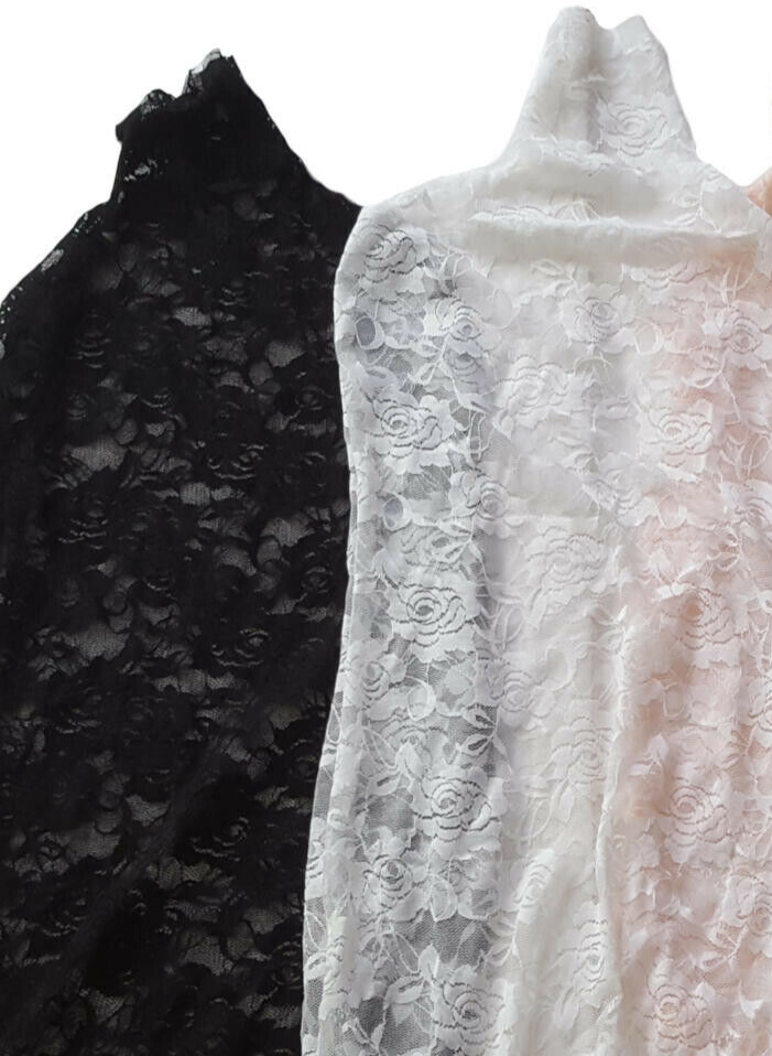 2 colors lace/Jerseys, to cover female mannequin torso to renew dress form-sizeS