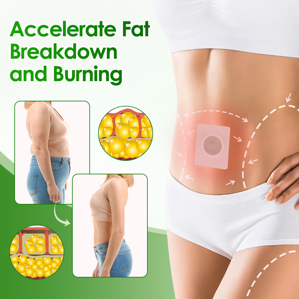 120Patches Belly Patch Fat Burner Body Slimming Patches Detox Weight Loss Patch