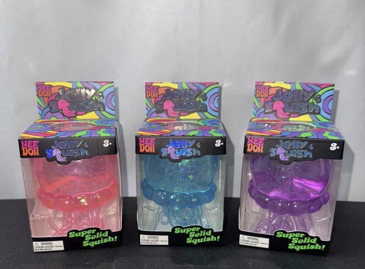 Nee Doh Jellyfish Jelly Squish Stress Toy Fidget Squeeze NeeDoh Trending Special
